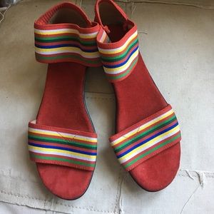 San Miguel Elastic multicolored heels